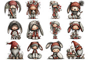 Whimsical Easter Gnome Clipart, an Illustration by DreamArtGraphic (Thumbnail 2 of 4)