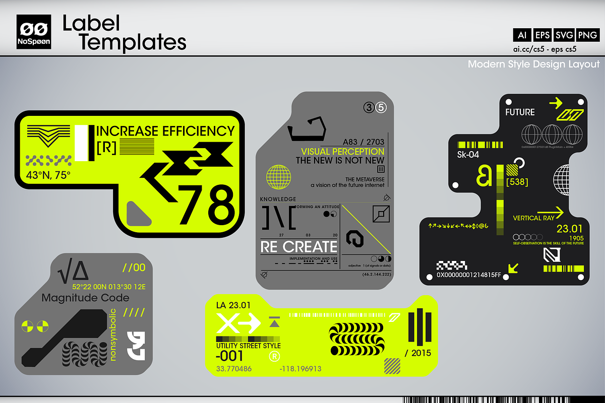Label Templates, an Object Graphic by NoSpoon Design (Photo 2 of 8)