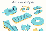 Pool Party - Summer Vector & Posters, a Seasonal Illustration by Panna Limon Store (Thumbnail 3 of 7)