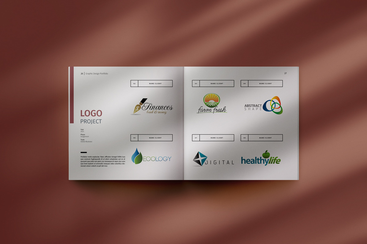 Graphic Design Portfolio, a Brochure Template by adekfotografia (Photo 10 of 14)