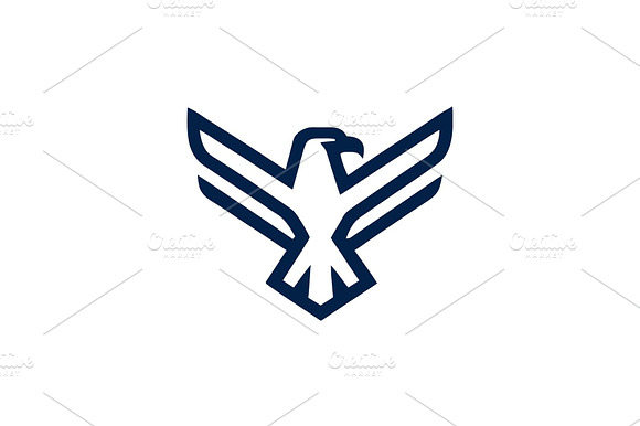 Geometric eagle emblem badge preview 2