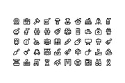 50 Volunteering Icons, an Outline Icon by Side Project (Thumbnail 2 of 8)