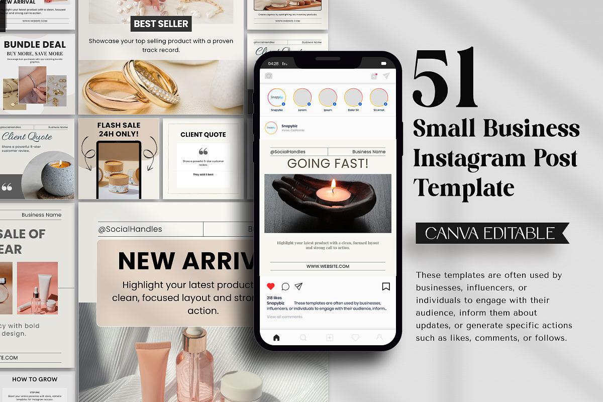Small Business Canva Instagram Post preview 5