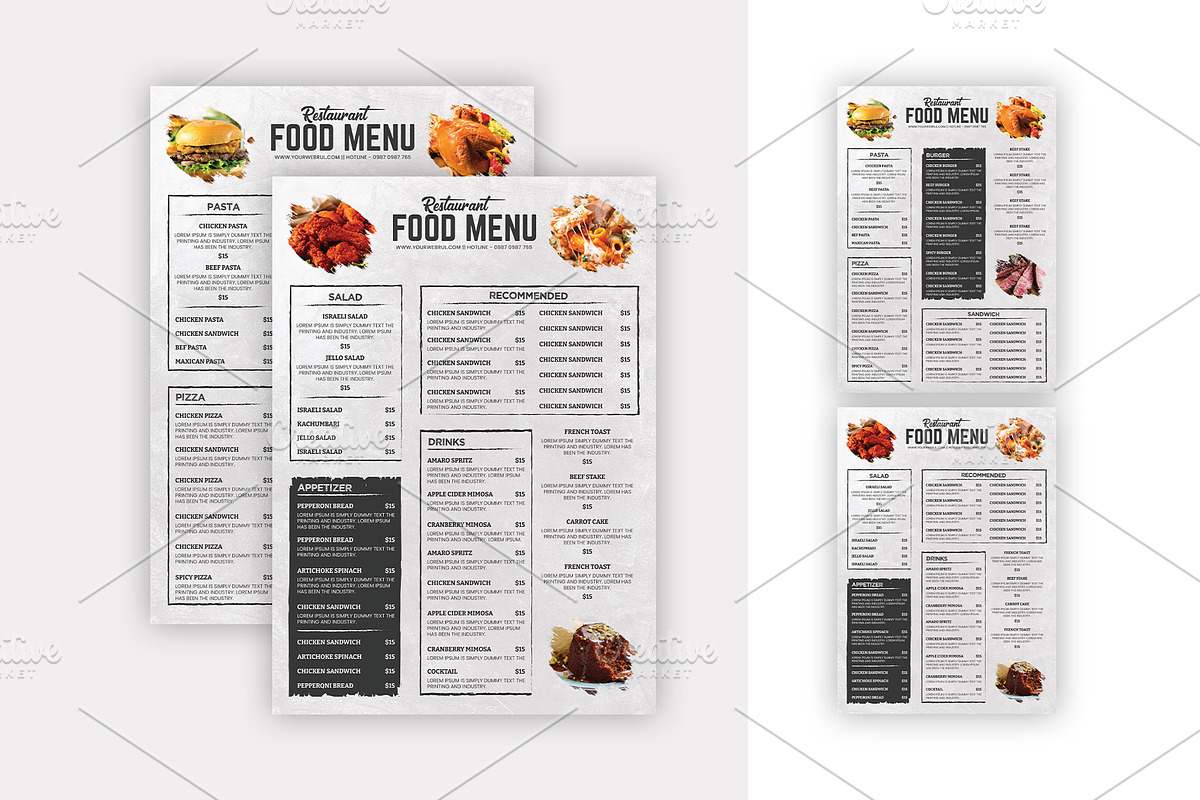 Creative Menu Template, a Flyer Template by Stock_Design (Photo 1 of 3)