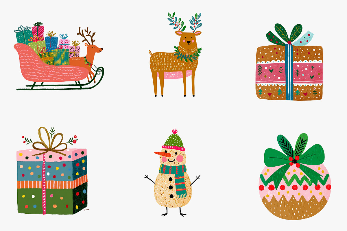 Christmas Gingerbread Cookie Clipart, an Illustration by CreationArt (Photo 2 of 5)