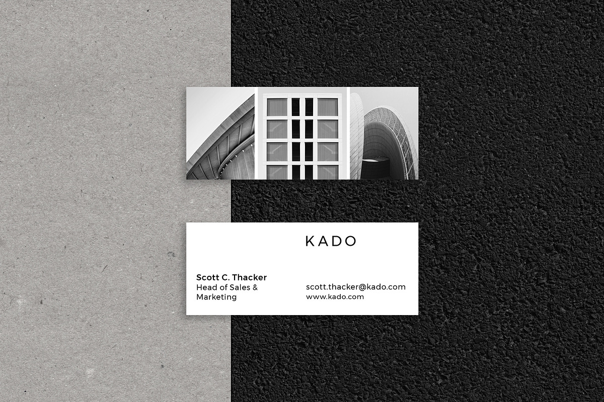 K A D O Business Cards Template, a Business Card Template by Kovy (Photo 7 of 10)