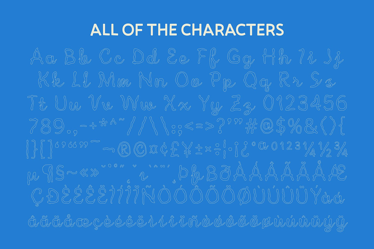 CS Melanie Dashed, a Script Font by Craft Supply Co. (Photo 8 of 8)