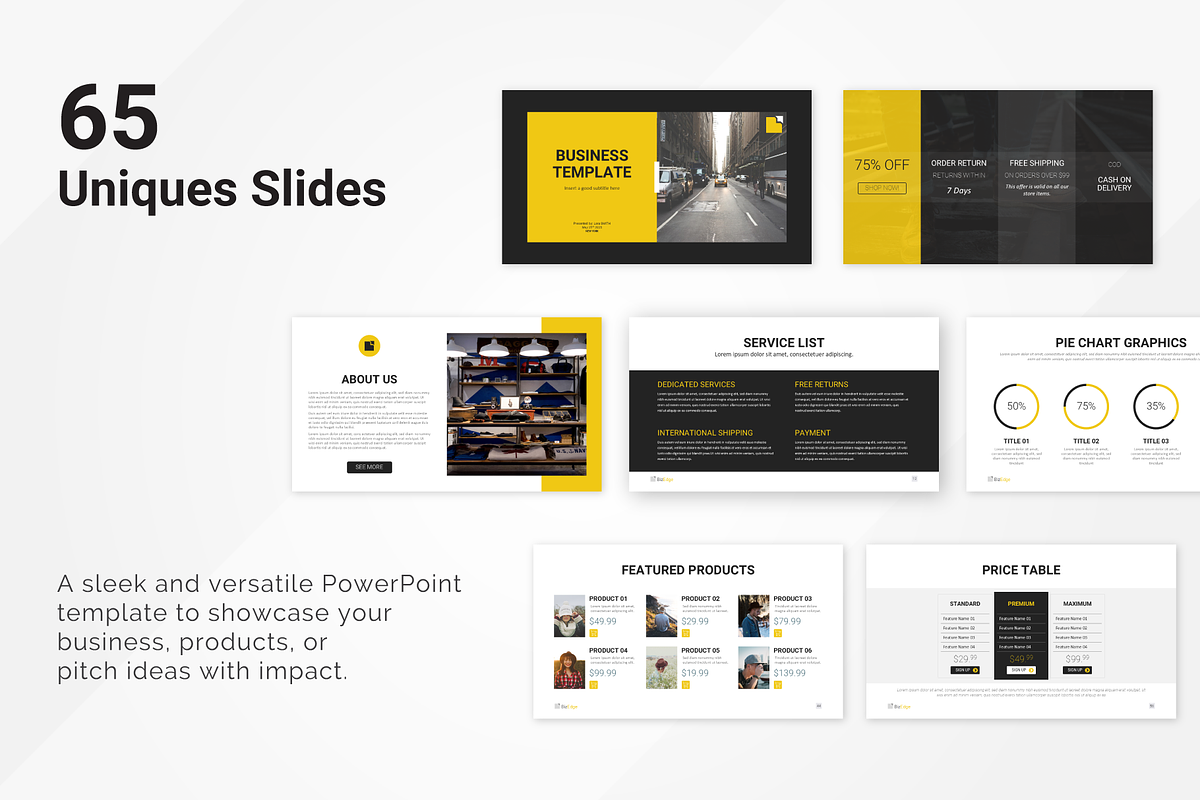 BizEdge Business PowerPoint Template, a Presentation Template by AdrianDragne (Photo 10 of 10)