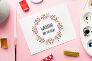 7 Wreaths and patterns. Watercolor., an Object Graphic by Pykhtik Design Shop (Thumbnail 1 of 7)