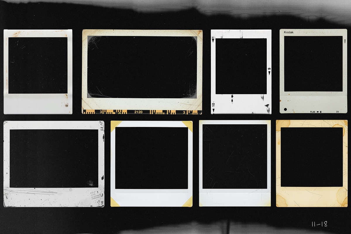 18 Retro Film Frame Overlays, an Object Graphic by smishura (Photo 3 of 7)