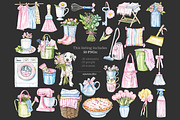 Spring Clipart | Cleaning Clip Art, a Seasonal Illustration by GlamArtZhanna (Thumbnail 6 of 8)