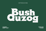 Bush Quzoq Font | Bold Chunky Serif, a Serif Font by Koplexs Studio (Thumbnail 1 of 10)