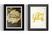 Gold Marbled Digital Paper, a Texture Graphic by Transfuchsian (Thumbnail 3 of 4)