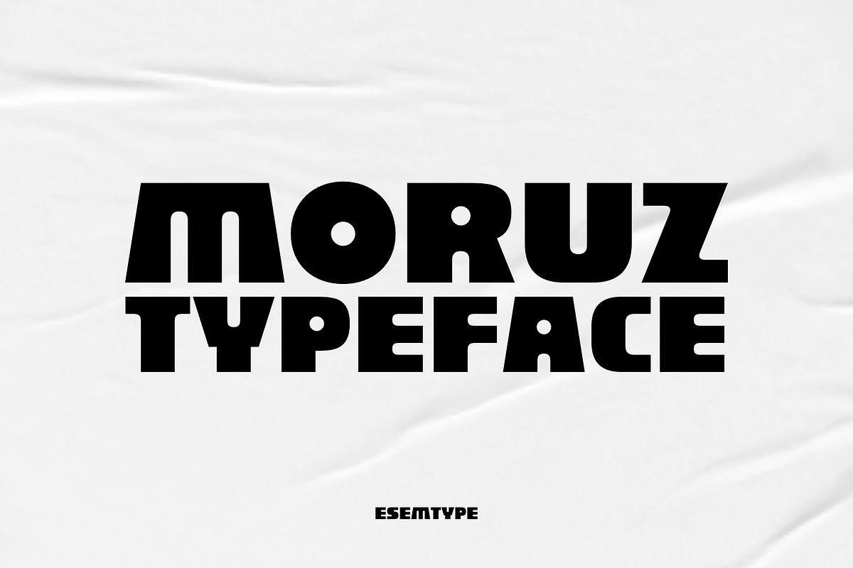 Moruz | Display Typeface | Two Style, a Font by ESEM (Photo 1 of 8)