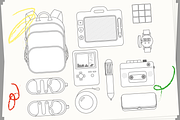 Objects from childhood, an Education Illustration by Yuelan (Thumbnail 2 of 2)