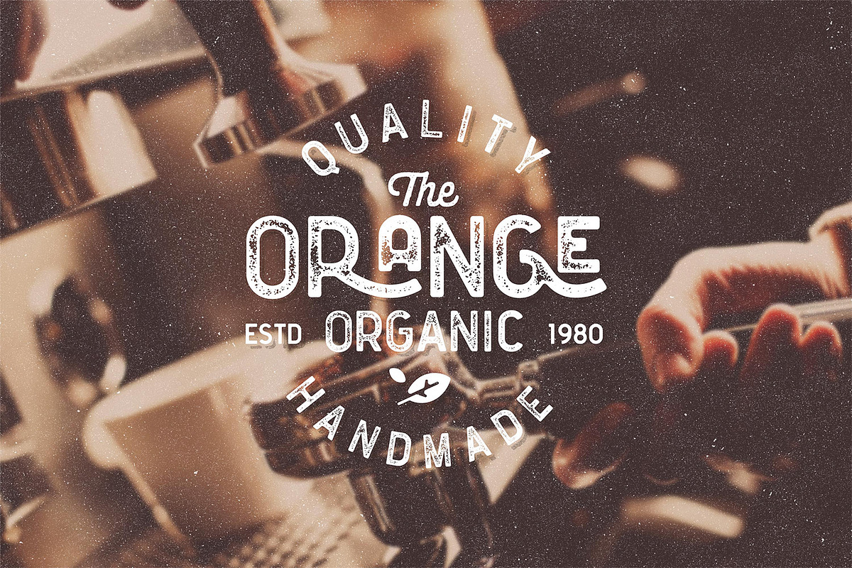 Floresto Textured Typeface, a Sans Serif Font by Kaligra.co (Photo 12 of 16)