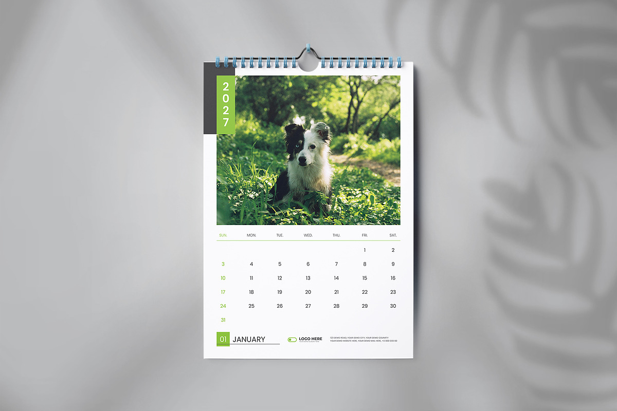 Wall calendar design template, a Stationery Template by Tanmoy Topu (Photo 3 of 5)