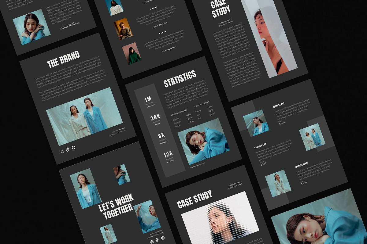SHADOW | Media Kit Template Canva, a Print Template by Sierra Creative Studio (Photo 6 of 9)