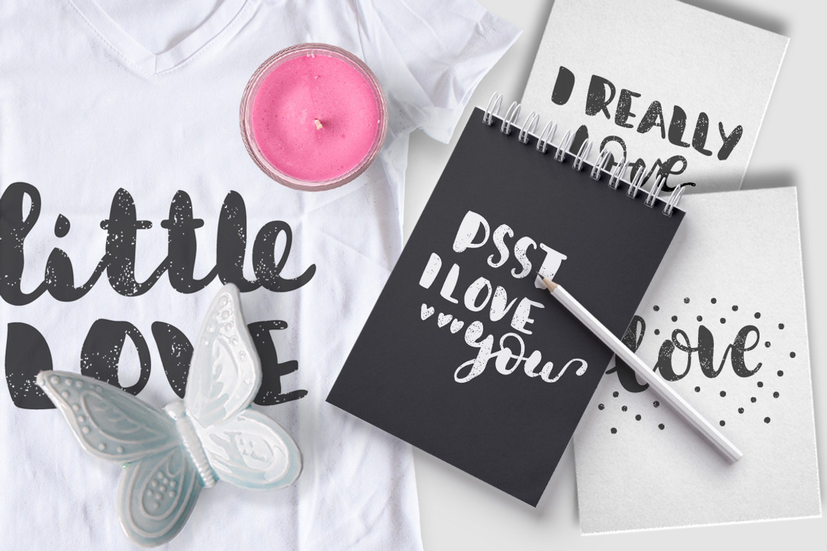 10 Valentine's Day handdrawn quotes., a Texture Illustration by Wewhitelist (Photo 7 of 9)