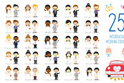Wedding characters in cartoon style, a Person Illustration by asantosg (Thumbnail 4 of 25)