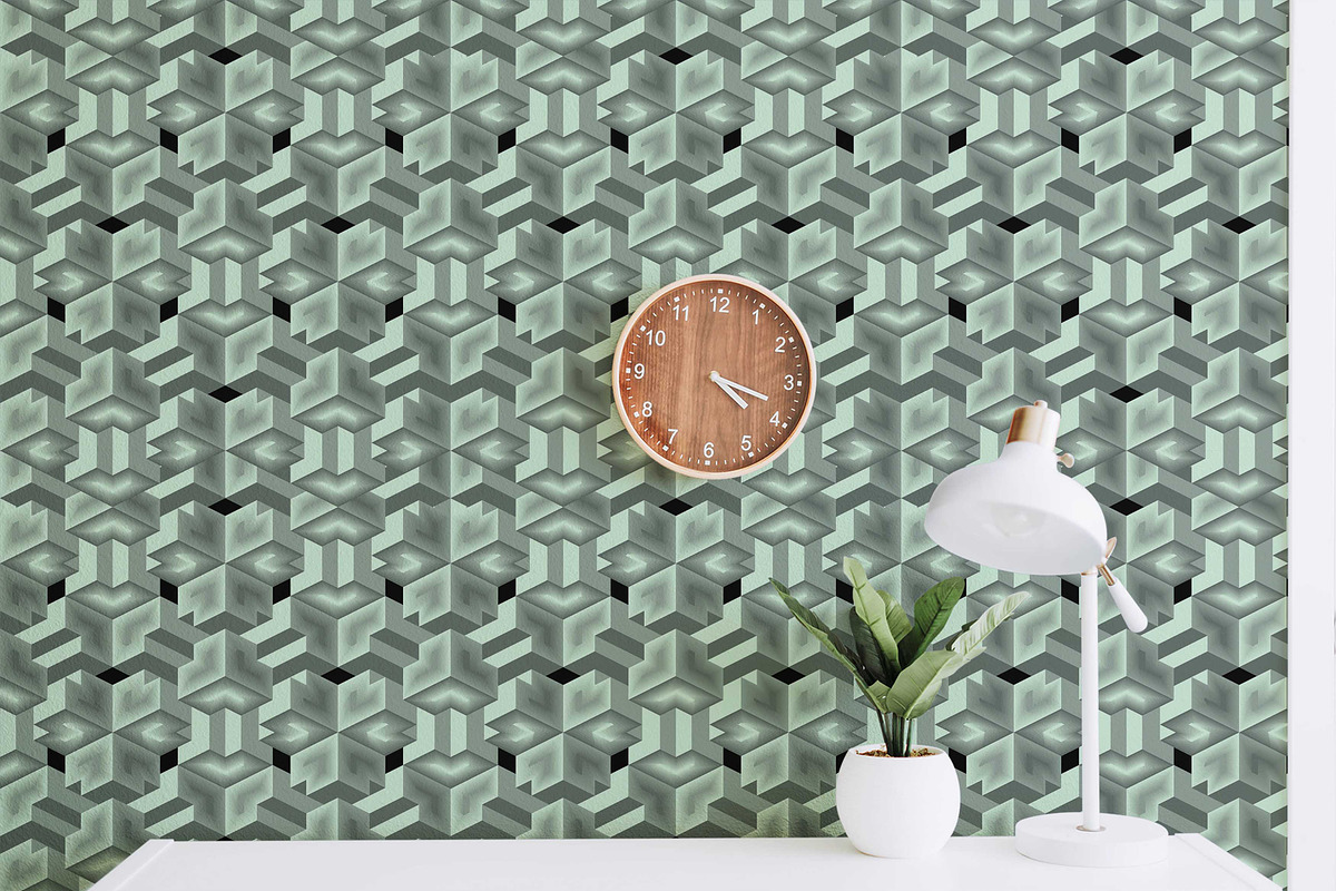 3d Cubes background, a Pattern Graphic by AAN Seamless Shop (Photo 2 of 3)