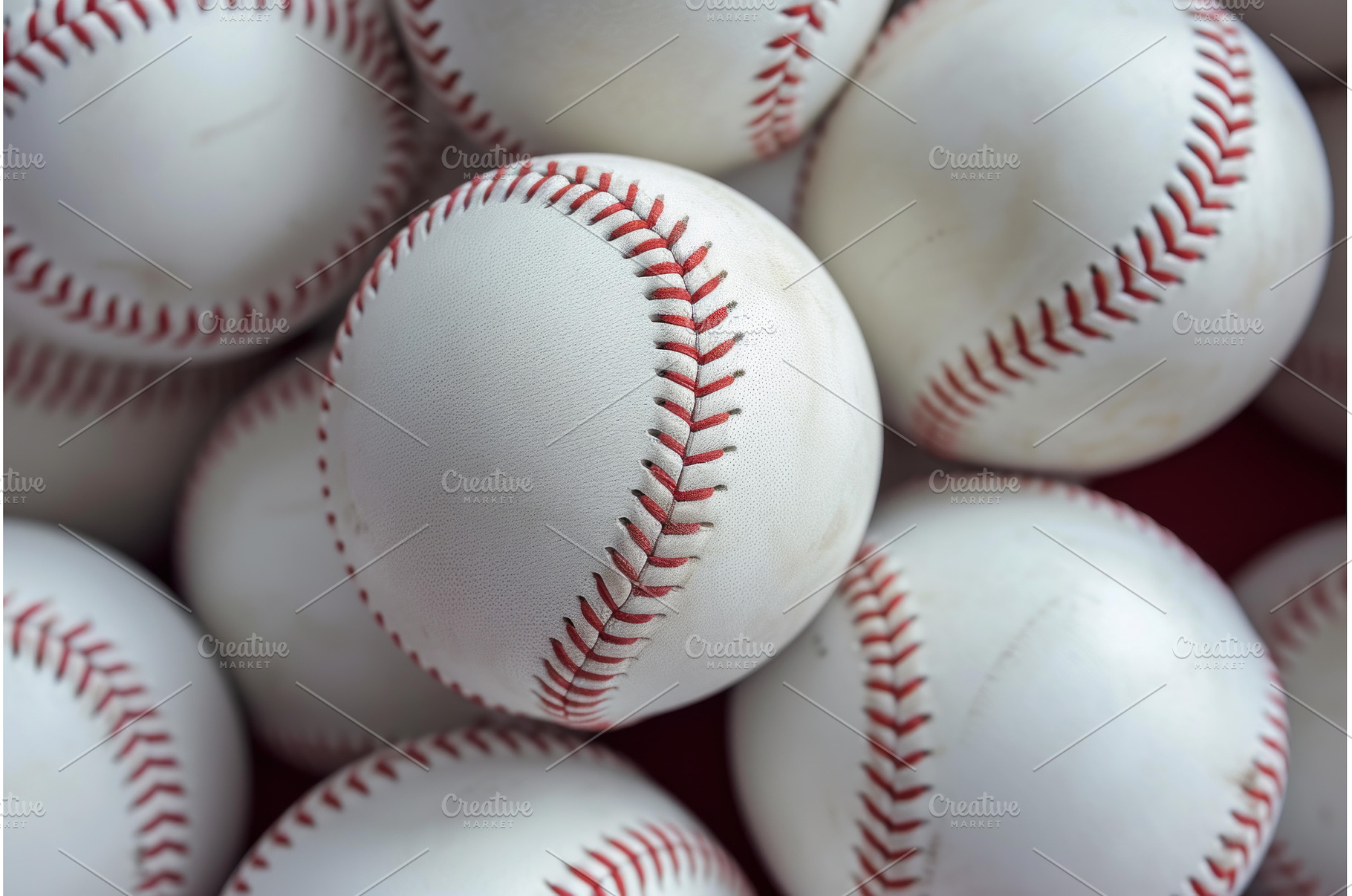 Baseball ball background. Generate, a Sports & Recreation Photo by Ylivdesign