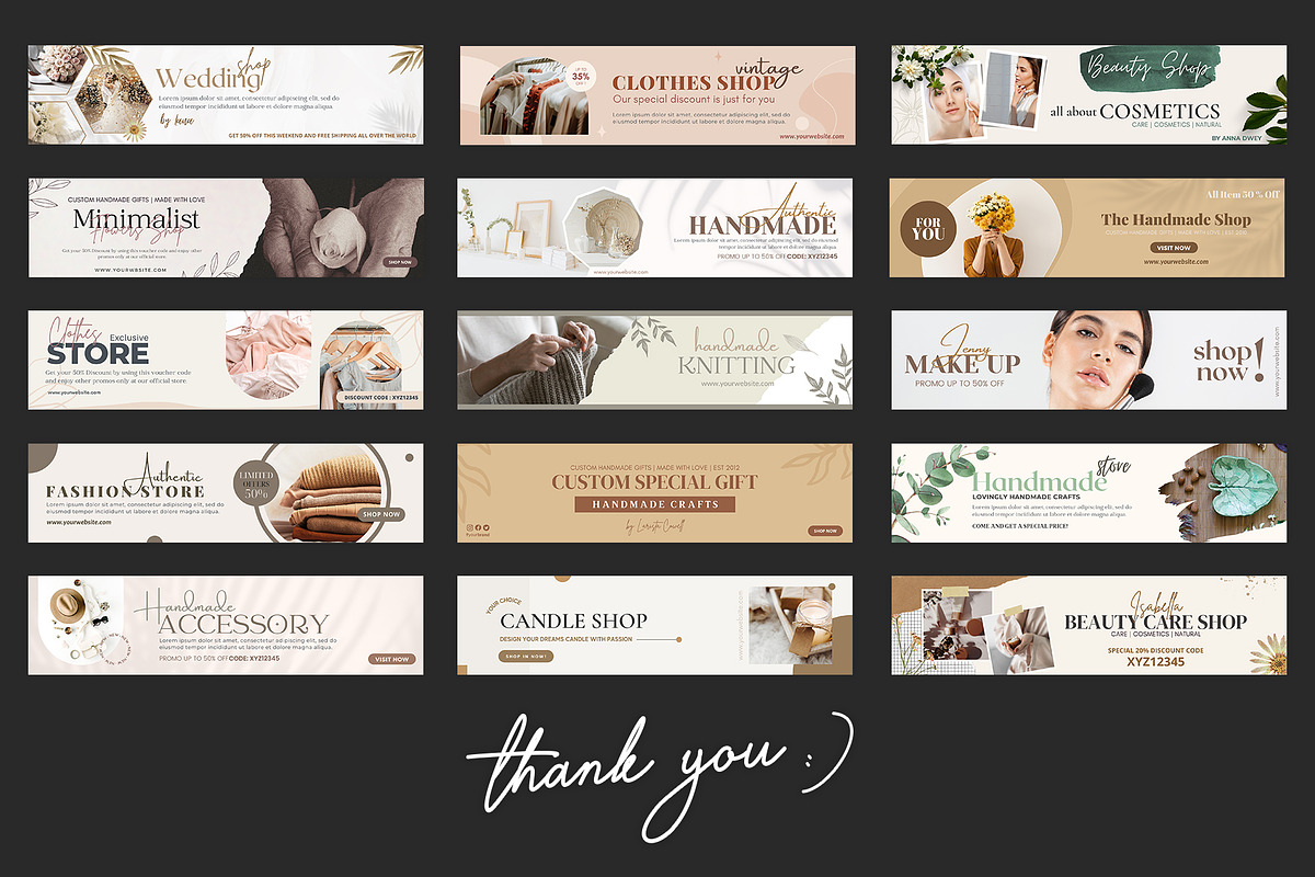 Etsy Banner Template Canva, a Marketing Template by illycreative (Photo 12 of 13)