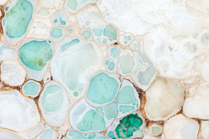 Turquoise and white mineral texture, a Photo by Dvoevnore photos