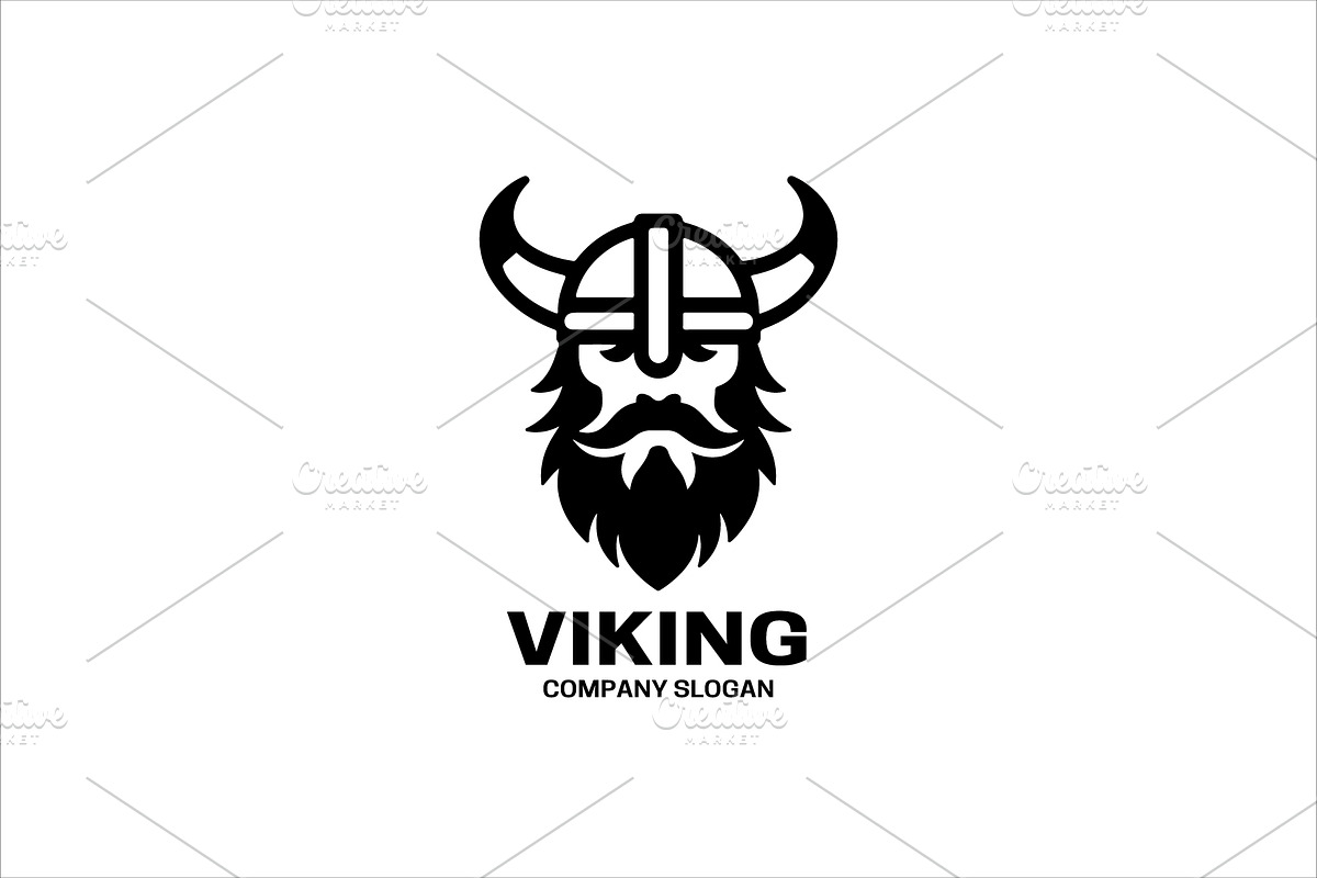 Viking Head Logo, a Branding & Logo Template by Vectorium Studio