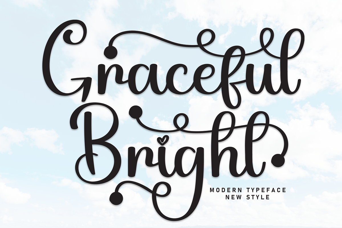 Graceful Bright | Script Font, a Handwritten Font by Scratchones (Photo 1 of 9)