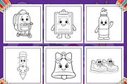 Bold Easy Back to School Coloring, an Education Illustration by Coco Bloom (Thumbnail 4 of 5)