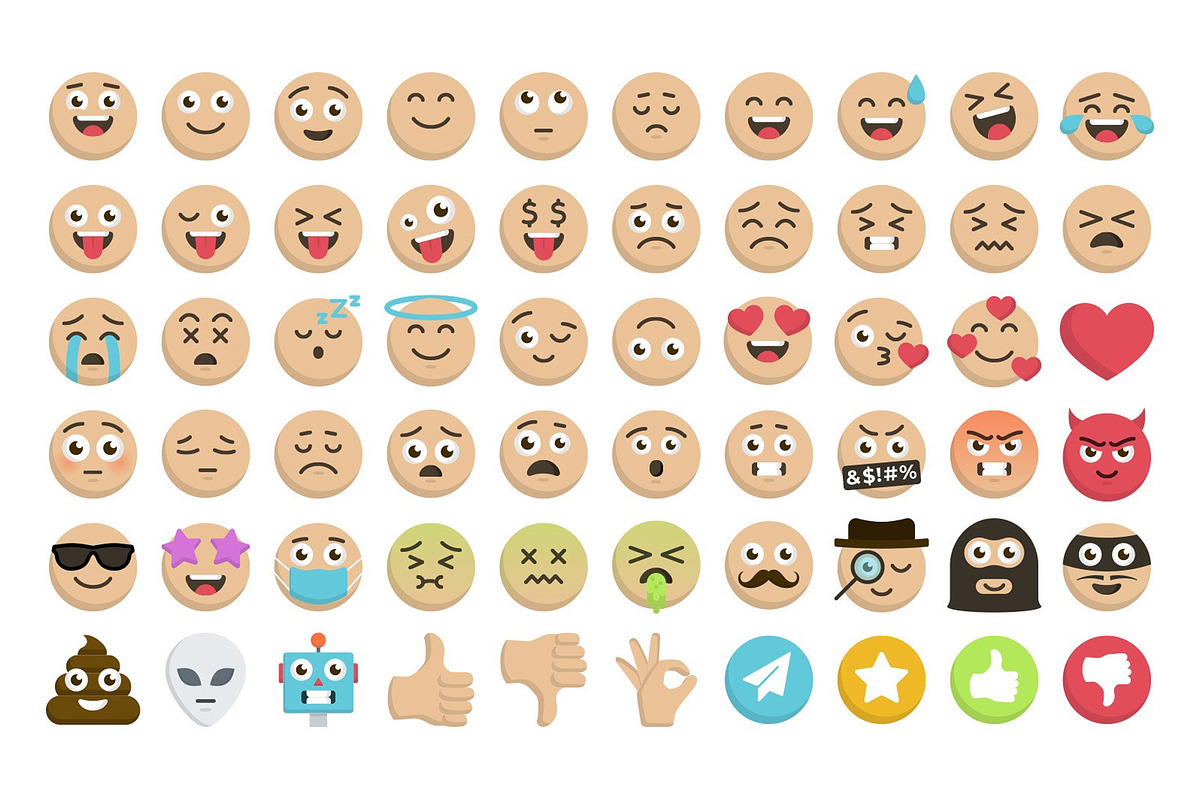 Vector Emoji Icon Set, an Emoji Icon by Medialoot (Photo 4 of 7)