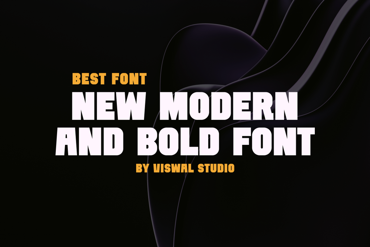 Rusko Roker - Bold Modern Font, a Sans Serif Font by Viswal Studio (Photo 2 of 6)
