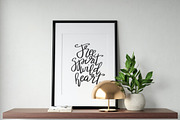 Free spirit wild heart calligraphy, an Illustration by Manifesto Design Gallery (Thumbnail 2 of 3)