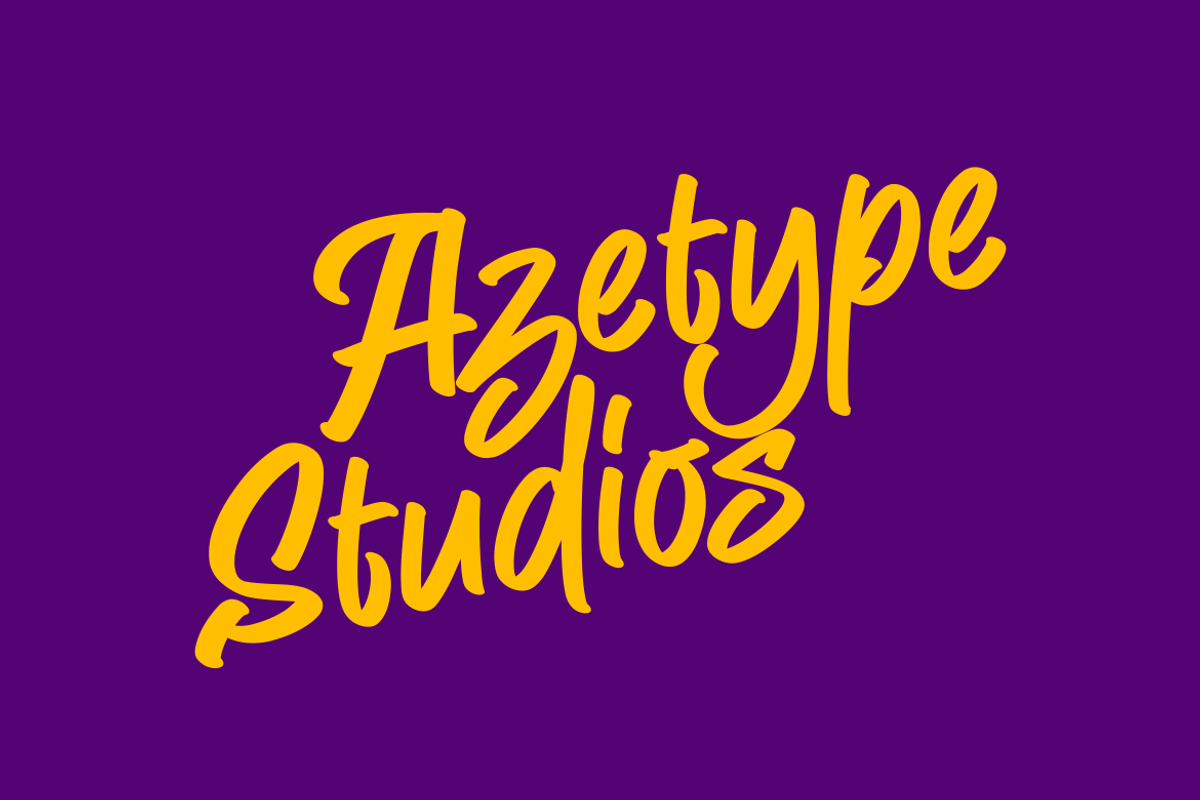 AZ Bilyards • A Casual Brush Font, a Handwritten Font by azetypestudios.com (Photo 2 of 5)