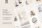 Yoga Studio Instagram Template Canva, a Social Media Template by NoheaDesignShop (Thumbnail 1 of 12)