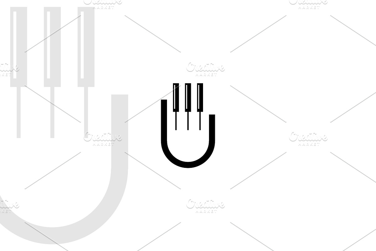 Fingers piano logo design template, an Object Graphic by nicemorning (Photo 3 of 3)