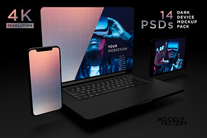 DARK - Responsive Screen Mockup Pack