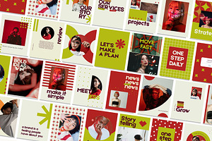 Bold Red Instagram Template Kit