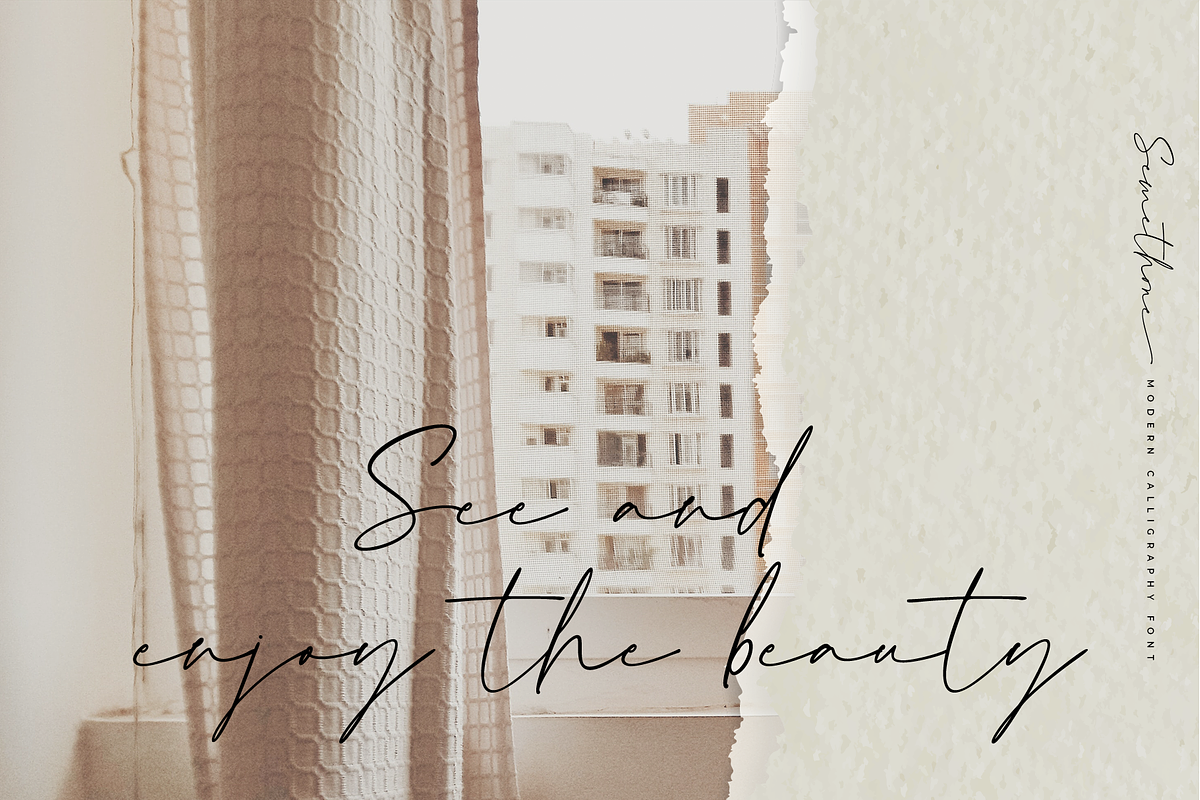 Semethone - Modern Calligraphy Font, a Script Font by Pen Culture (Photo 6 of 9)