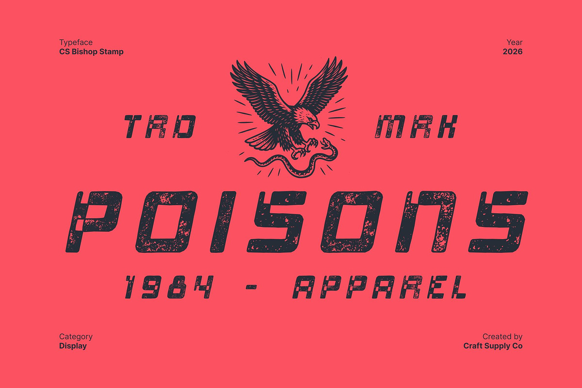 CS Bishop Stamp, a Sans Serif Font by Craft Supply Co. (Photo 6 of 8)