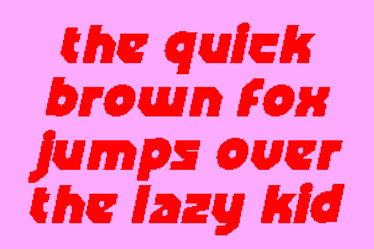 CS Ablaze Pixel, a Sans Serif Font by Craft Supply Co. (Photo 3 of 8)