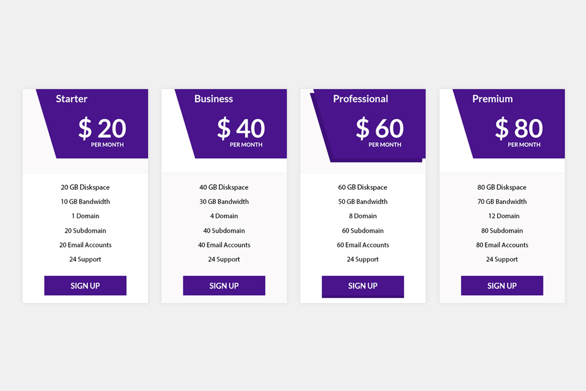 Pricing Table, a Templates & Theme by Youme Techworld (Photo 4 of 5)