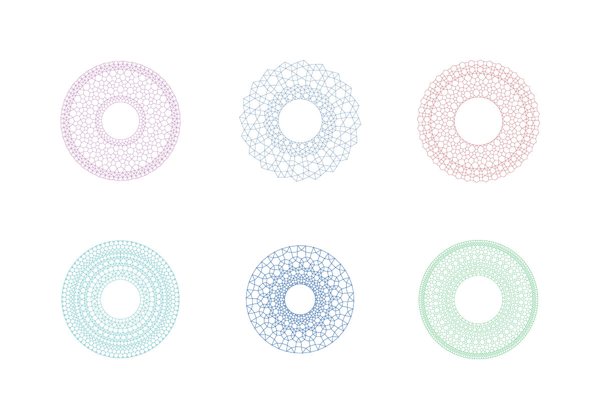 9 Geometric Line Ring Vector Bundle, a Decorative Illustration by yopie (Photo 1 of 3)
