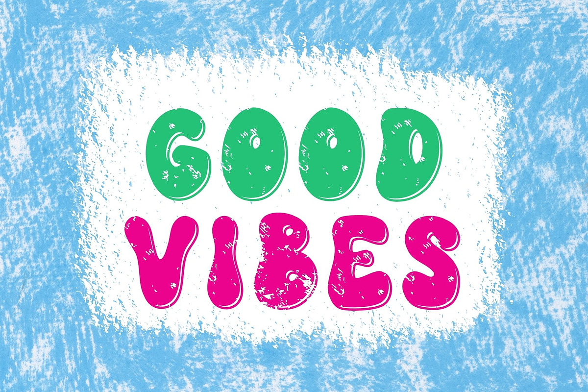 Retro Rainbow is a Retro Groovy font, a Handwritten Font by Brown Cupple (Photo 2 of 10)