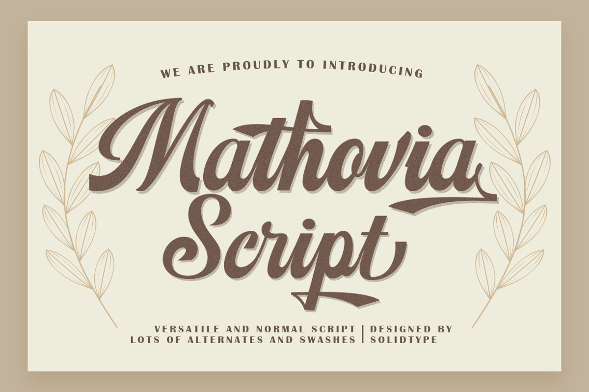 Mathovia Script preview 7