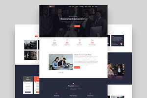 Lawyers Landing Page template, a Landing Page Template by nandinigraphics