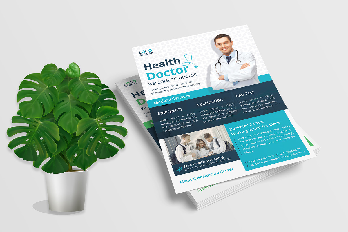 Professional Medical Flyer, a Flyer Template by Vectorzone (Photo 3 of 3)
