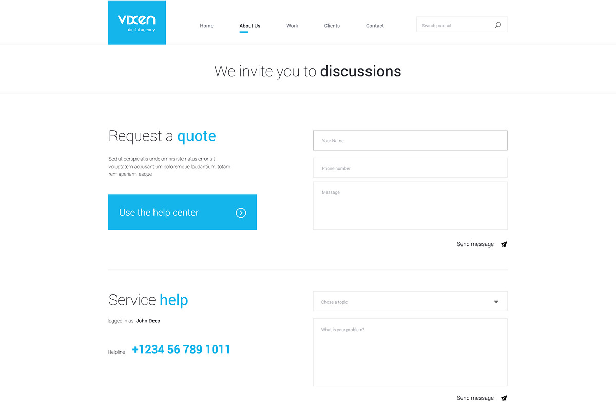 Vixen-Business Plarform, a Websites & App Template by KulStudio (Photo 3 of 3)