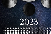 Moon Calendar 2023 Real, a Stationery Template by land art (Thumbnail 3 of 3)